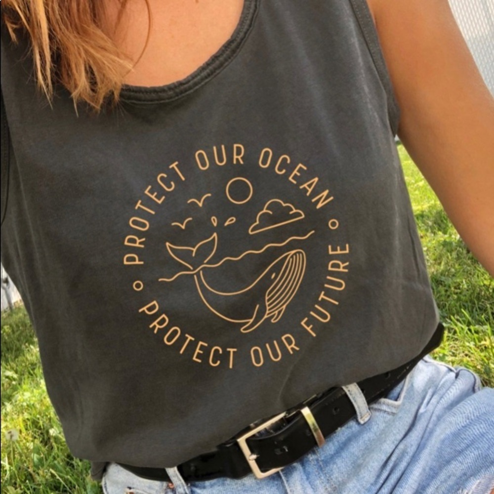 Wholesome Culture Tank Protect our oceans Whale